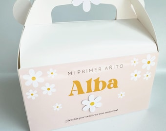 Daisy Flower Gable Box, Cajas de sorpresas, Daisy Decoration, Daisy Birthday, Daisy Party, gift boxes, Daisy Box, Daisy Favor