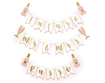 Future Mr and Mrs Banner, Engagement Party Banner, Bachelorette Party Banner, Bridal Shower Banner, Congratulations Mr and Mrs