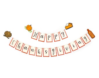 Thanksgiving Cake Topper, Thanksgiving Happy Birthday Banner, Türkei Geburtstagsbanner, Thanksgiving Dekoration, Türkei Geburtstagsbanner