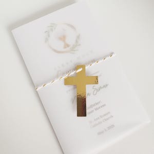Greenery Baptism bookmark favor, Christening Favors, Personalized Baptism Bookmark, Capillos de Primera Comunion, Primera Comunion, Holy
