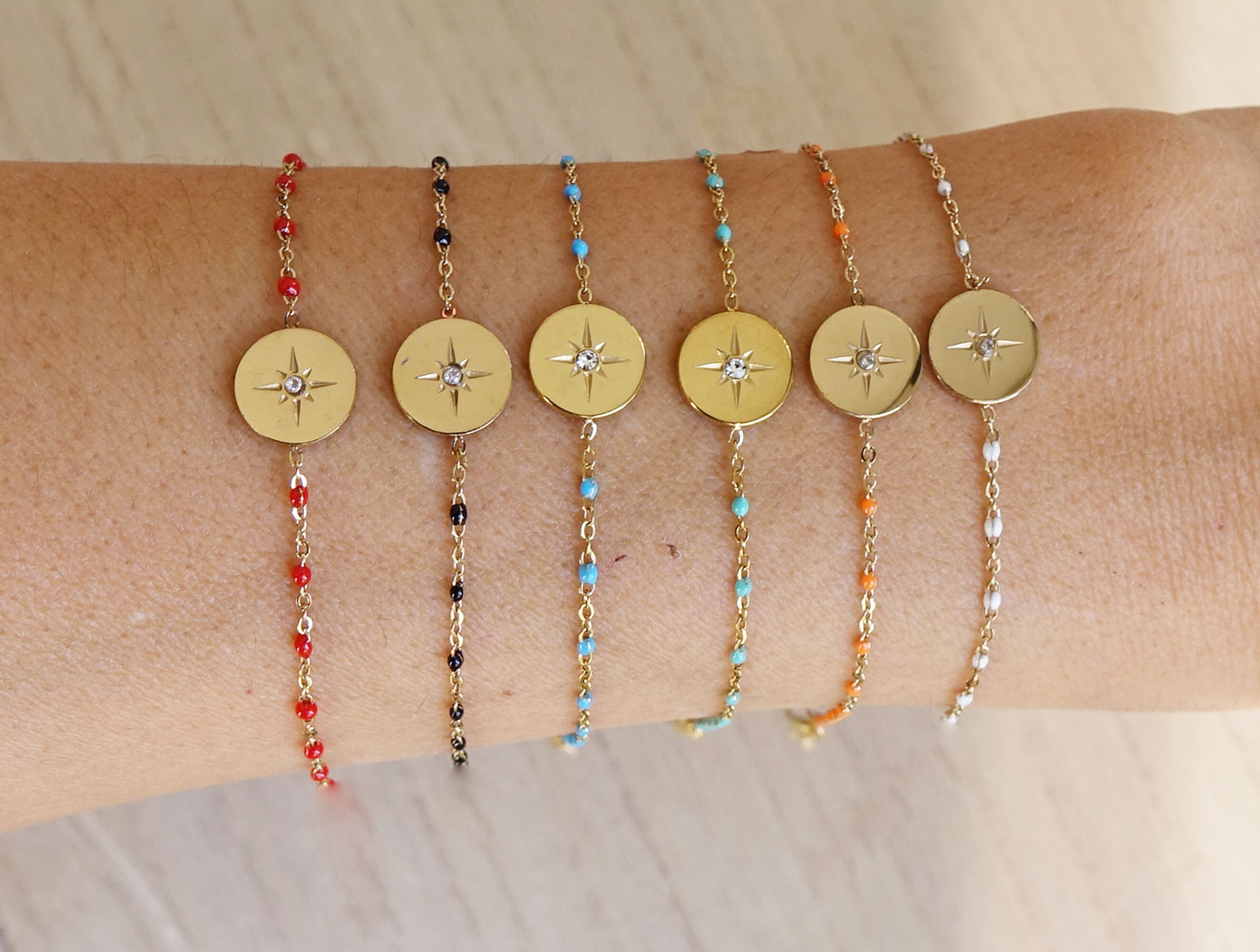 Etsy compass hotsell bracelet