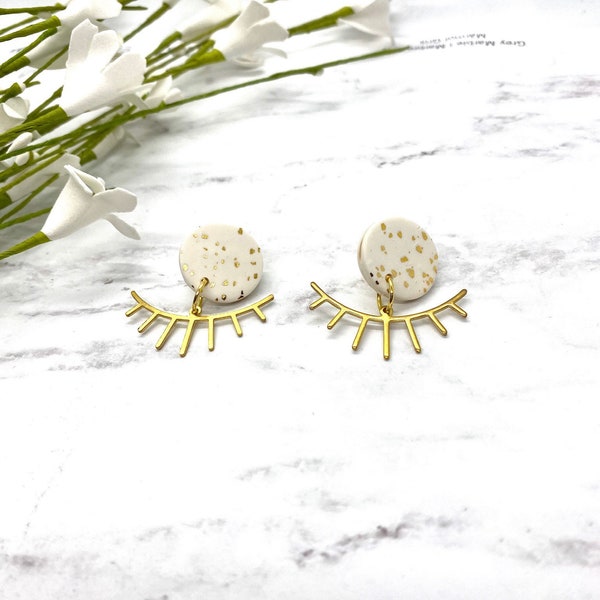 Handmade Polymer Clay Earrings | Lash Earrings | Nickel Free | Lightweight
