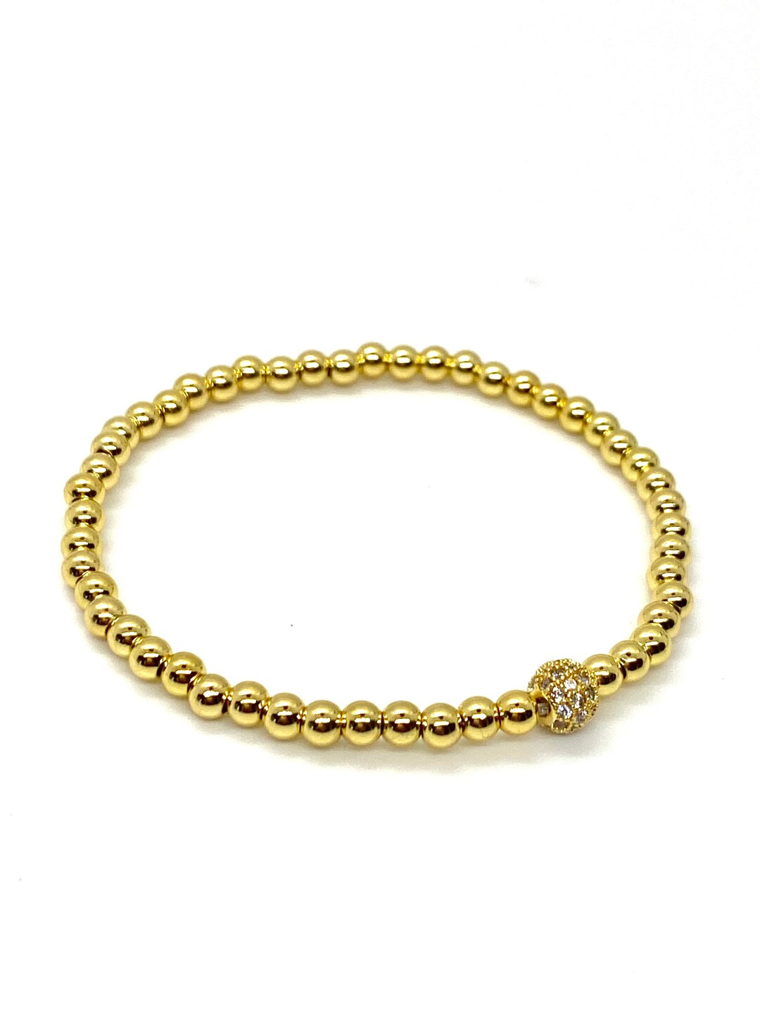 Handmade 18K Gold Filled Beaded Bracelet Etsy