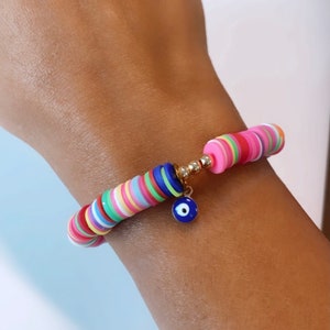 Handmade Heischi Bead Bracelets | Evil Eye Bracelet | Colorful | Nickel Free | Lightweight