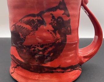 Cardinal Handmade Ceramic Mug