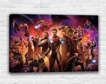 Avengers Canvas Etsy