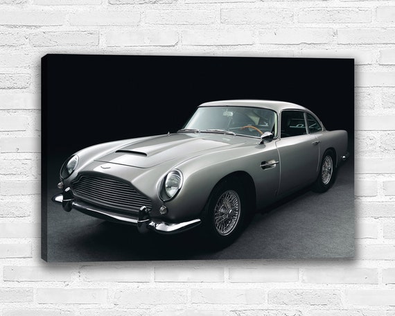 Aston Martin Db5 Classic Sports Car Canvas Wall Art Etsy