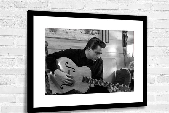 Nieuwe aankomst Kano Locomotief Johnny Cash zwart-wit ingelijste fotoprint | Etsy