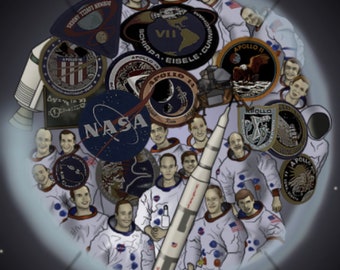 Apollo Program NASA Poster