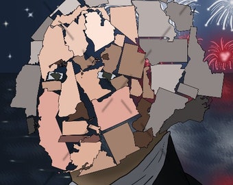 George Washington Collage Portrait