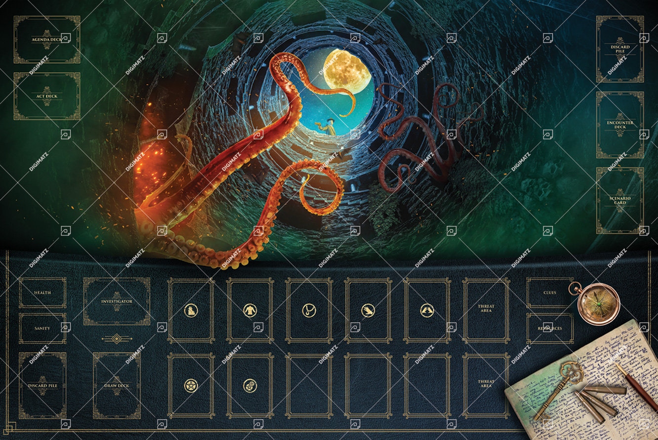 SOLO Playmat for Arkham Horror the Card Game 36x24 Digital Etsy UK