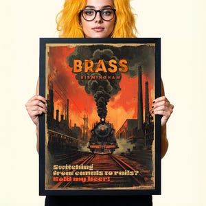 BRASS: Birmingham - Board Game Poster I Art Print for Game Room Decor I DIGITAL DOWNLOAD