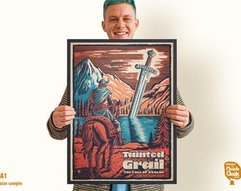 TAINTED GRAIL Poster I Wall Art for Board Game Room Decor I DIGITAL Download
