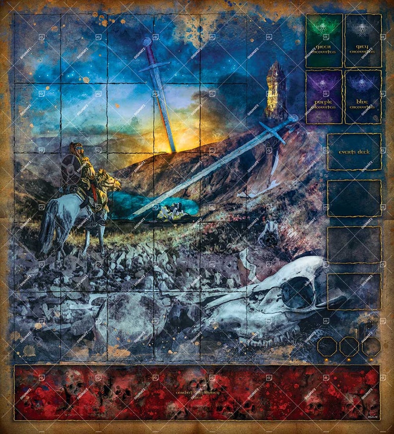 Playmat for Tainted Grail Board Game - 27x30 - DIGITAL DOWNLOAD - Etsy