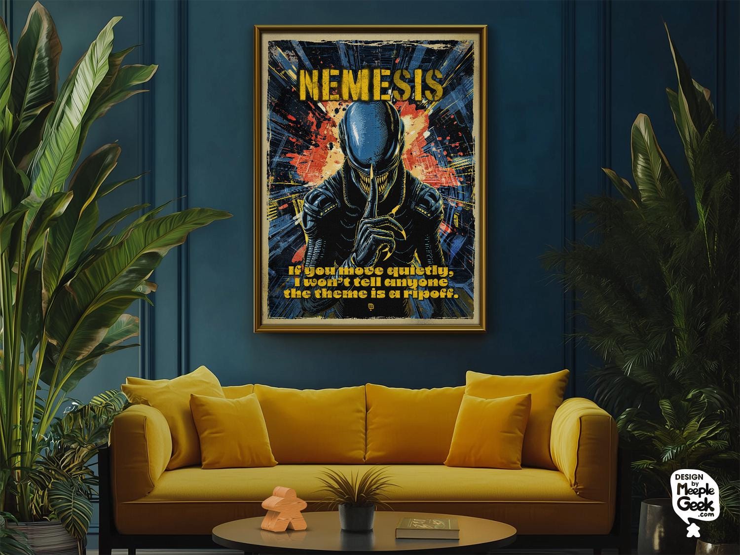 Nemesis Board Game Poster, Retro Sci-fi Alien Art (digital Download) - Etsy