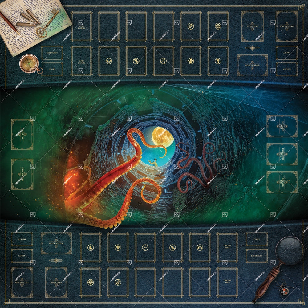 Playmat for Arkham Horror the Card Game 36x36 Digital Etsy