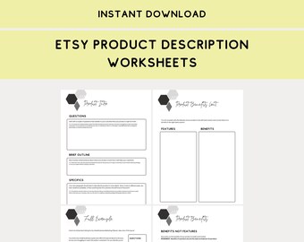 Etsy Listing Template Product Listing Template Product Etsy
