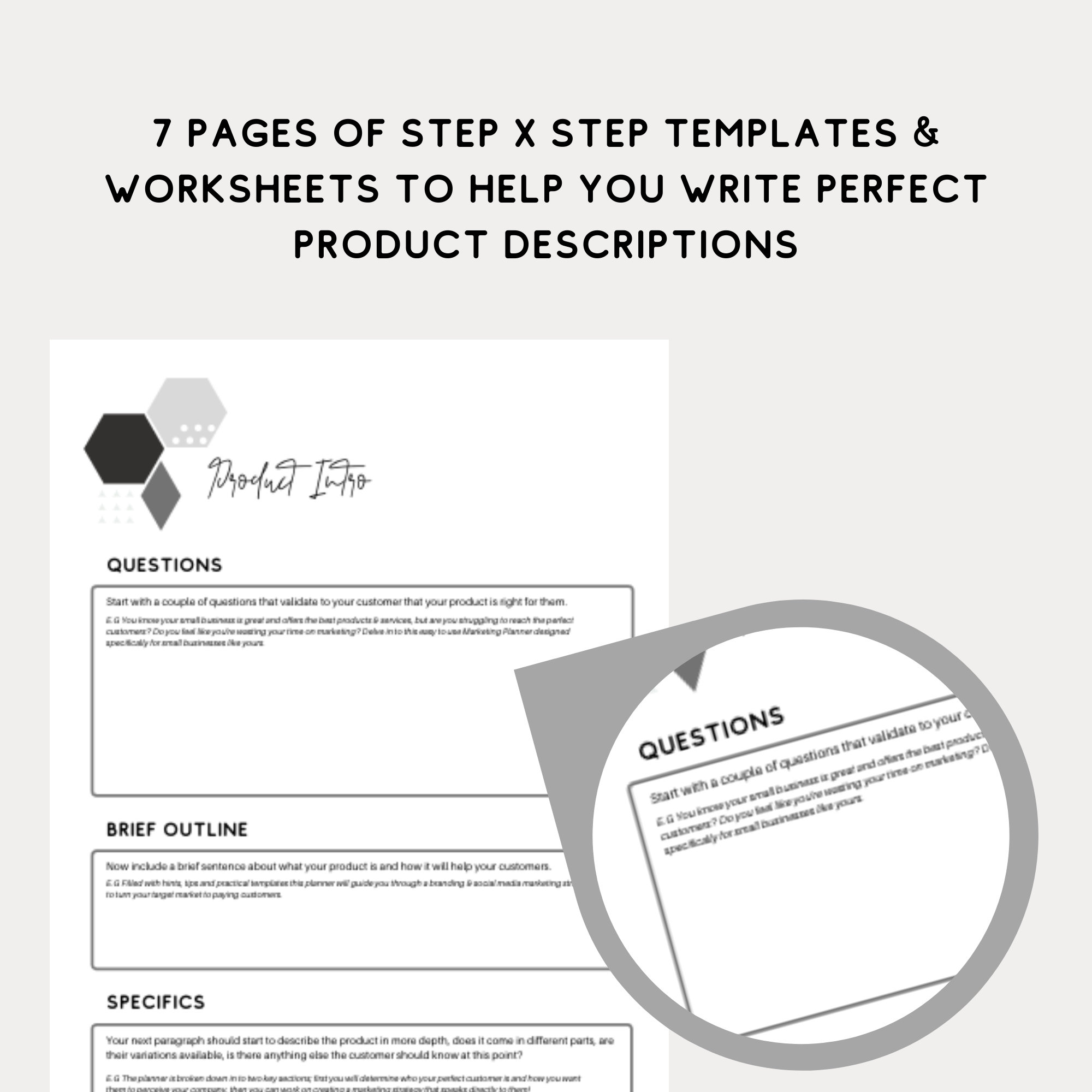 Etsy Product Description Template Guide Etsy Planner Etsy UK