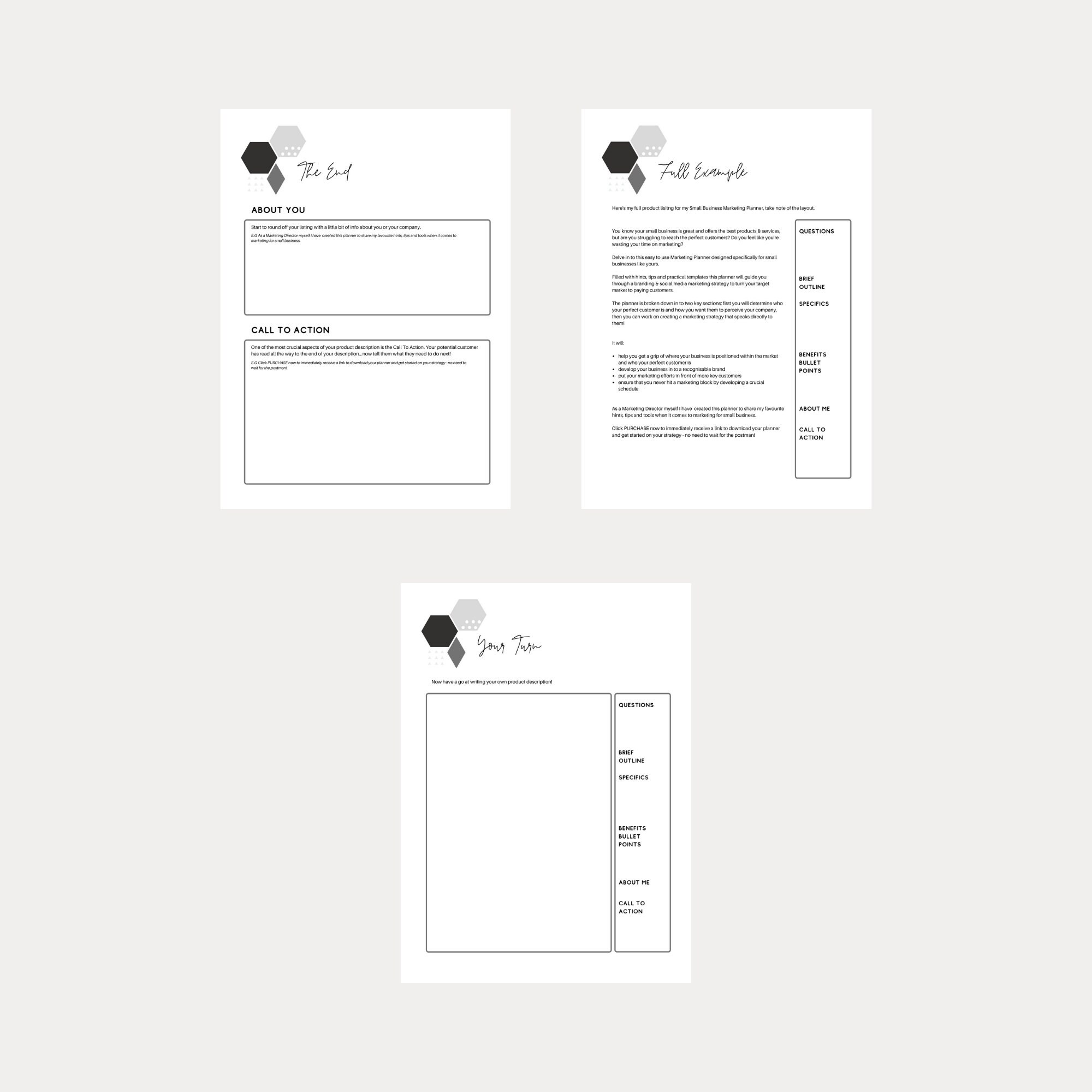 Etsy Product Description Template Guide Etsy Planner Etsy UK