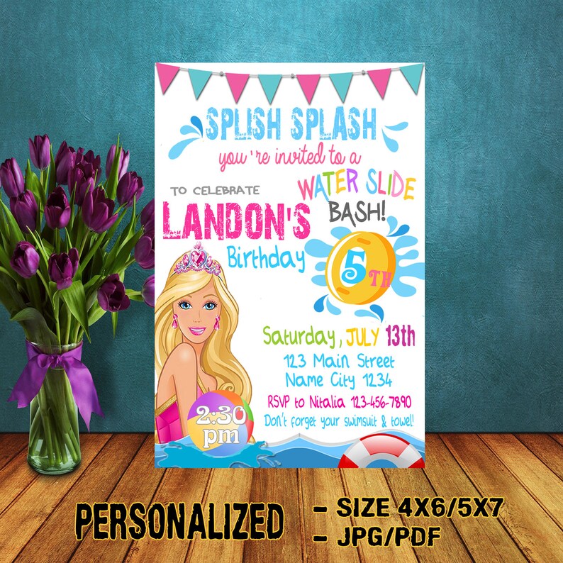 barbie pool party