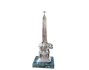Sterling silver statue reproducing Bernini&#39;s  Minerva chick