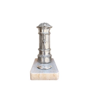 Nasone fountain in sterling silver and Travertine  (typical roman little fountain! )