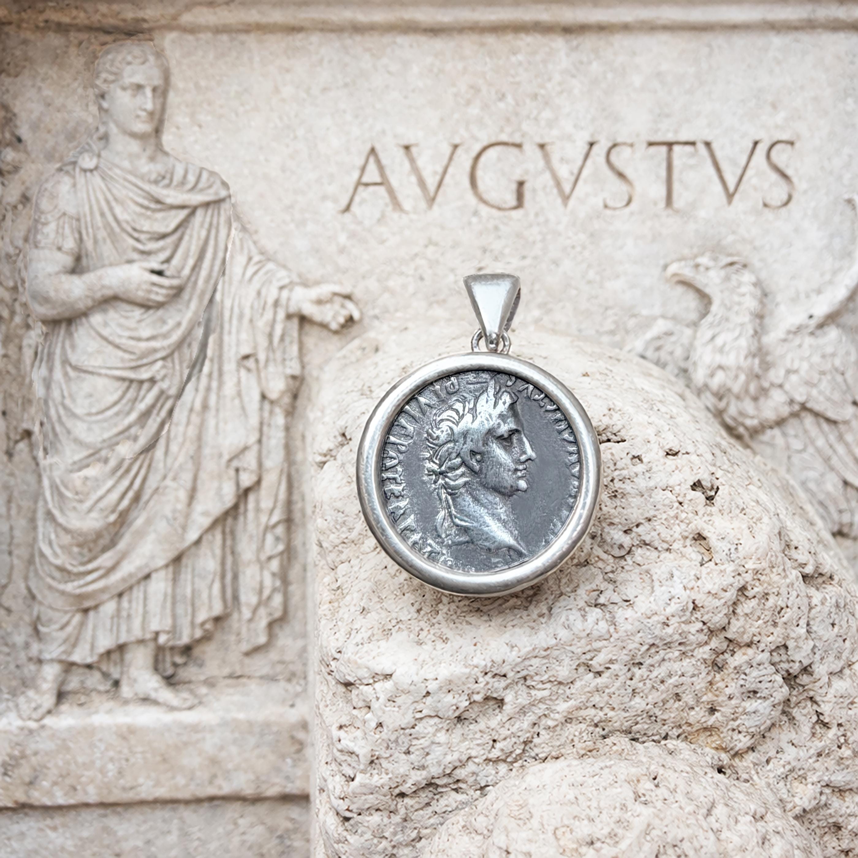 Augustus denarius - Etsy 日本