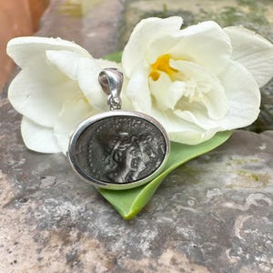 CASTOR and POLLUX Genuine Ancient Greek Bronze Coin 2nd Cent BC  Pendant