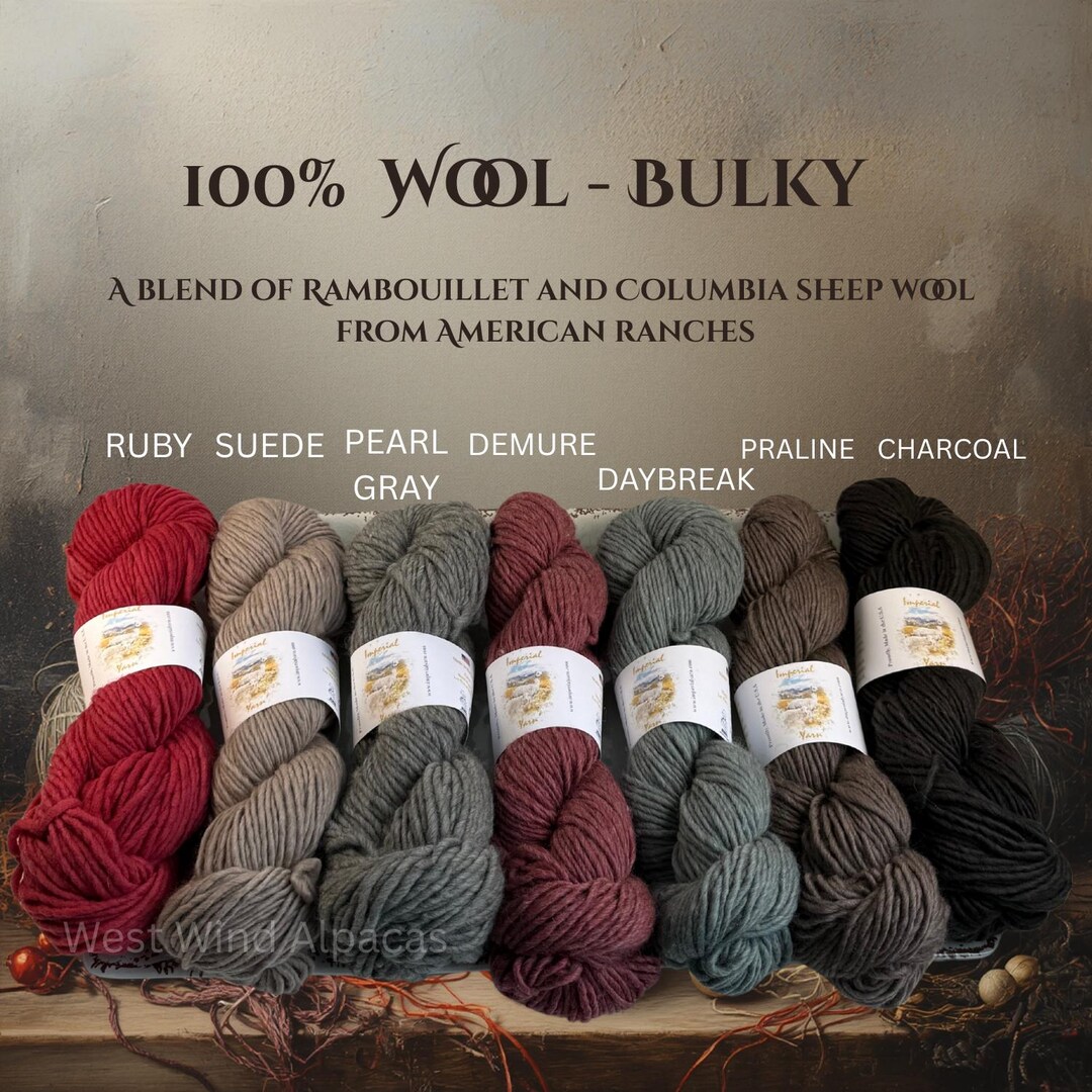 Fine American Merino Rambouillet Wool Bulky - Climate Beneficial ...