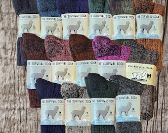 Alpaca Socks | Ski and Hiker Socks | Warm and Cozy Winter Socks | Superior Quality Knitted Wool | Camping Survival Gear | Keeps Feet Warm