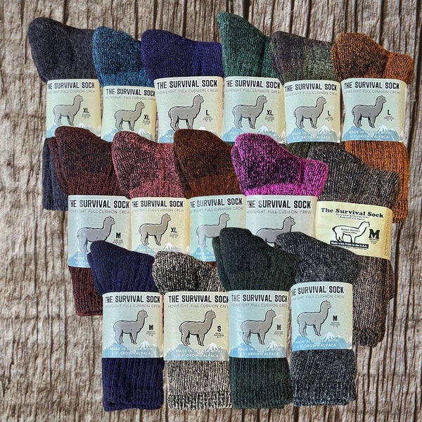 Alpaca Socks | Ski and Hiker Socks | Warm and Cozy Winter Socks | Superior Quality Knitted Wool | Camping Survival Gear | Keeps Feet Warm