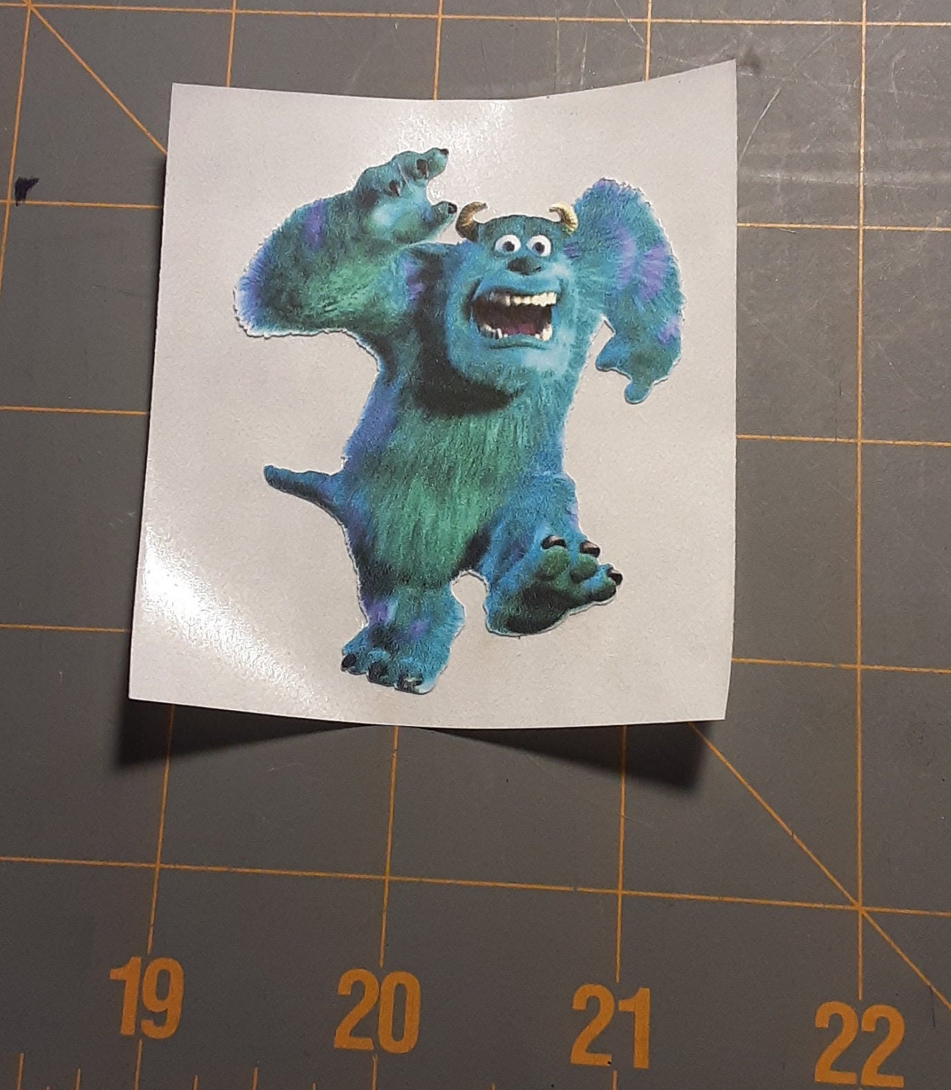 Sully Window Sticker Monsters Inc Sully Sticker 2.085 X 2.53 - Etsy