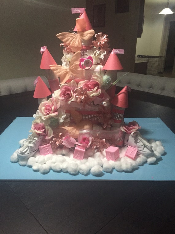 castle diaper cake