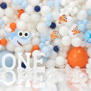 Digital balloon background Baby Sharck