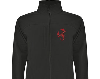 Bestellen Sie für 500 Abarth Racing Sport Peterbilt Softshell bestickte Jacke Giacca Jacke Veste Chaqueta Full Zip 124 Spinne 595 Panda Punto Uno Suv