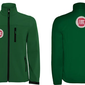 Fiat Abarth 500 bestickte Softshelljacke Giacca Jacke Veste Chaqueta Full Zip Cremallera Punto