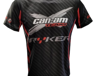 Can-Am Ryker t-shirt imprimé all-over tshirt tee camiseta maglietta 3D carbone 3 roues roues moto