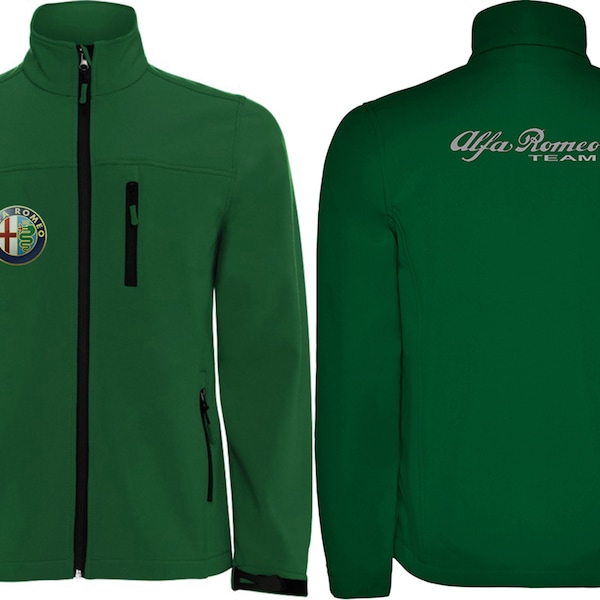 Alfa Romeo Team embroidered softshell jacket giacca jacke veste chaqueta full zip cremallera Selenia racing