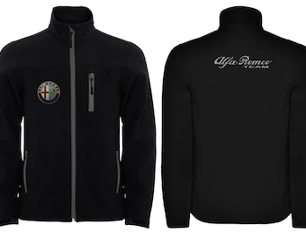 Alfa Romeo Team geborduurd softshell jack giacca jack veste chaqueta full zip cremallera Selenia racing
