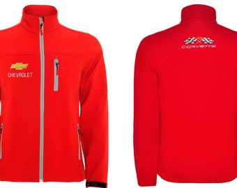 Chevrolet Corvette veste softshell brodée giacca jacke veste chaqueta zip complet cremallera c4 c5 c6 gm muscle car