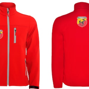 Fiat Abarth 500 embroidered softshell jacket giacca jacke veste chaqueta full zip cremallera punto