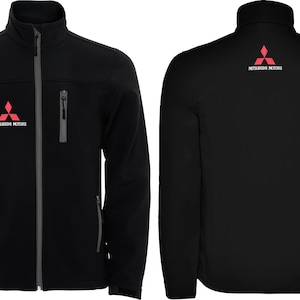 Mitsubishi Ralli Art Motors embroidered softshell jacket giacca jacke veste chaqueta full zip cremallera