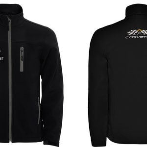 Chevrolet Corvette veste softshell brodée giacca jacke veste chaqueta fermeture éclair complète cremallera c4 c5 c6 gm muscle car