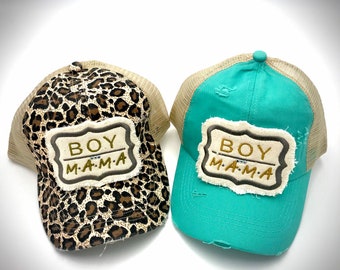 Women Don/’t Mess with Mama Ponytail Cap Mesh Criss Cross Hollow Out Baseball Cap High Messy Bun Tucker Hat Visor Dad Hat