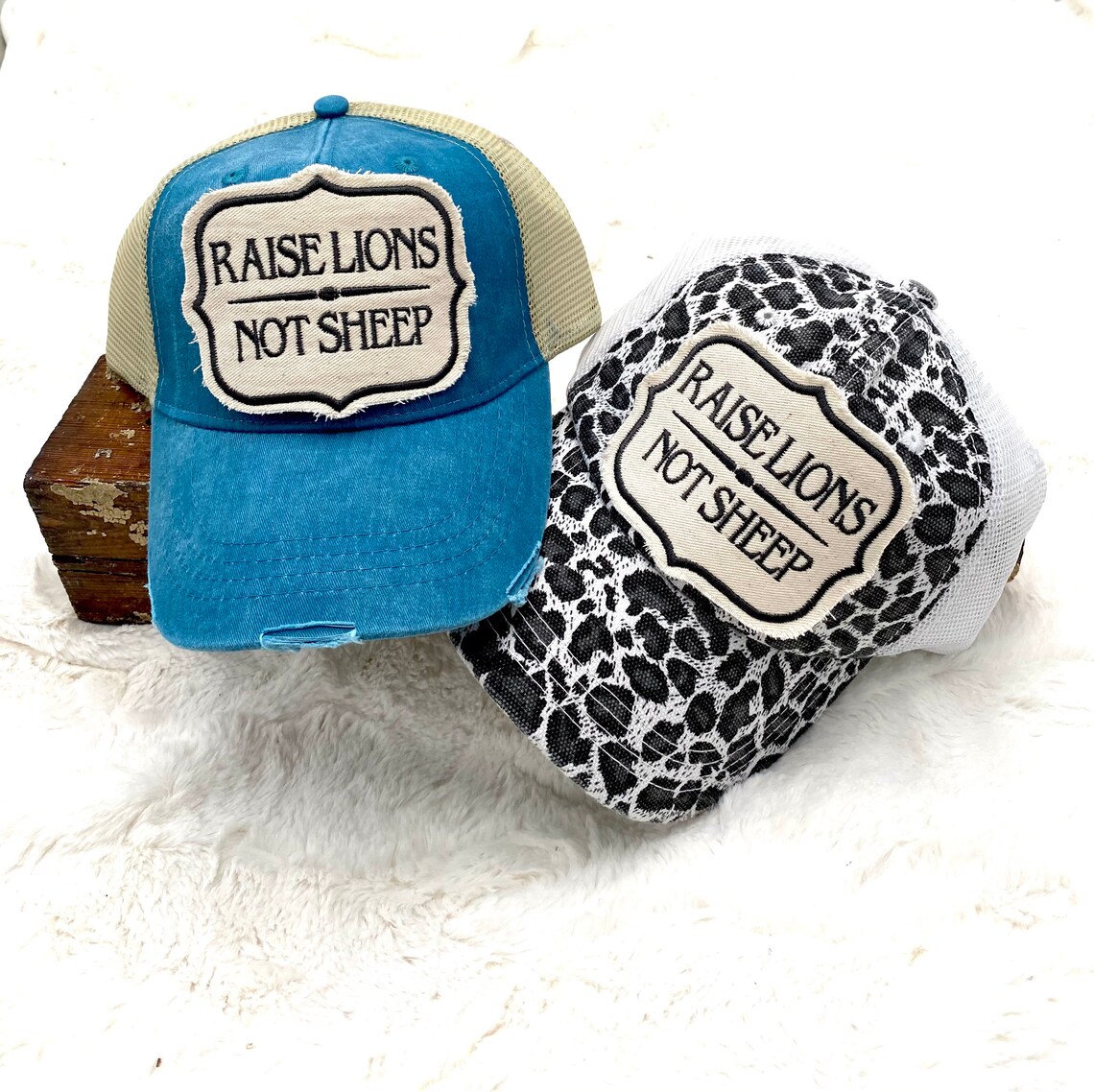 Download Raise Lions Not Sheep Embroidered Raggy Patch Hat . Snap ...