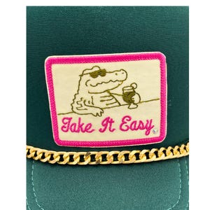 Summer Trucker Hat – Take It Easy Patch Hat - Beach Hat - Lake Life Hat - Vacation Hat - Cute Summer Gift for Women imagem 3