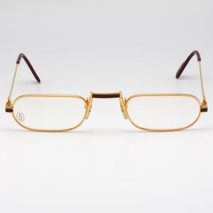 Gafas de lectura vintage Cartier Demi Lume Laque, fabricadas en Francia en 1986 - Stock antiguo
