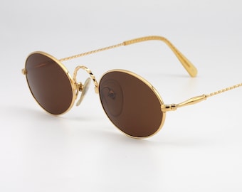 Jean Paul Gaultier 56-4175, Vintage 90s unique unisex gold round steampunk  sunglasses men & women NOS - Etsy 日本