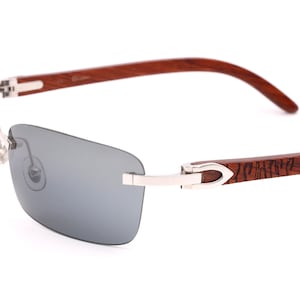 Vintage Cartier wood sunglasses made in France 2000 - New Old Stock