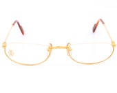 Cartier Demi Lune vintage reading eyeglasses luxury eyeglasses made in France 90 39 s